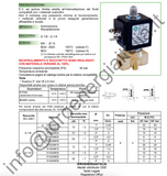 elettrovalvola pilota 3/2 vie 31A2AV15 24v dc 1/4 normalmente chiusa