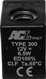 bobina elettrovalvola acl type 300 12V dc 6,5w, 110290/12vdc, ACL, type 300, ACL 12cc, 6,5w,