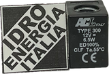 bobina elettrovalvola acl type 300 12V dc 6,5w, 110290/12vdc, ACL, type 300, ACL 12cc, 6,5w,