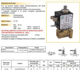 Elettrovalvola 3/2 vie 1/8 31JN1XPV12-S LBA 24v dc portagomma orificio 1,2mm spurgo corrente continua comando diretto normalmente chiusa vapore compatibili Temperatura max -10°C / +140°C Pressione minima di funzionamento: 0 bar adattabile nuova simonelli jazz microbar prontobar talento pavoni domus bar spm orzina ginco g-poer victoria arduino venusa family lavazza pininfarina EP2100 codice 79018