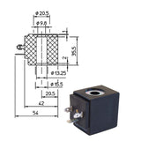 solenoide bobina elettrovalvola ode BDV08024DY 11W 24V AC UL VDE - BDV 11W 24VAC ED100