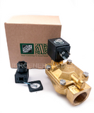 Elettrovalvola ODE 3/4" 21w3zb190 comando indiretto, normalmente aperta per prodotti compatibili con ottone e nbr. acqua, aria compressa, azoto, co2 12v 24v 110v 220v