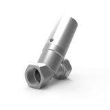 valvola sede inclinata pneumatica comando pneumatico doppio effetto 1/2 aria compressa impianto acqua di lavaggio macchinario industriale officina meccanica gommista compressore - Idroenergiaitalia Elettrovalvole ode