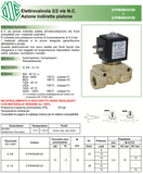 21PW4K0V120, BDA08223DS, BDA 220V /230V, elettrovalvola compressore, indiretta a pistone,