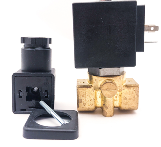Elettrovalvola 230/240V ottone DN 3mm attacco 1/4"