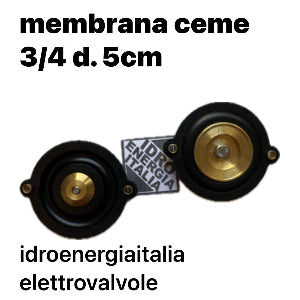 membrana elettrovalvola ceme 3595NN75 serie 8687 3/4 diametro 5cm