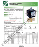 31A3AV30 3 Vie ø 1/8" BDA110V adattabile macchine caffè ASCASO/PASQUINICOFFEE