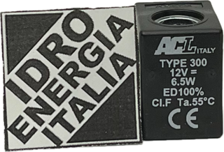 BOBINA ACL300 22MM Ø10 Tipo 3, 6.5W 12VDC, ADATTABILE METALWORK W0911100001, PRODUZIONE ACL, ACL300,
