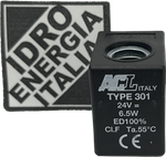BOBINA ACL301 22MM Ø10 Tipo 3, 6.5W 24VDC, ADATTABILE METALWORK W0911100002, PRODUZIONE ACL, ACL301,