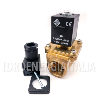 Elettrovalvola 220v acqua calda vapore 140 gradi 3/4 normalmente chiusa