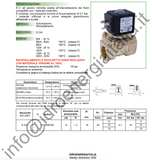 Elettrovalvola 3/4 12vdc, normalmente chiusa, Elettrovalvola gasolio, Elettrovalvola benzina, carburante, Elettrovalvola gruppo elettrogeno,