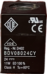 Bobina elettrovalvola ODE BDV 24V DC 11W CLASSE H D=13MM ADATTA A BDA O BDF