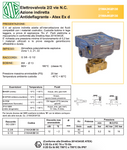 ODE 21WA4KIV130 BDV08012CY 1/2, 12VDC, Elettrovalvole antideflagranti, ATEX, n.c.