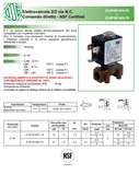 LOTTO50PZ - 21JP1R1V23-T0 EV 2/2 NC 1/8" PPS / FKM NSF