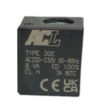 idroenergiaitalia elettrovalvole lecce bobina solenoide magnete elettromagnete elettrovalvola acl 6,5w 220v ac type 30E - ricambi elettrovalvole ode acl camozzi pneumax parker ceme