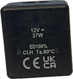 bobina compatibile elettrovalvola diserbo Braglia 27W 12v dc