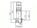 tubo guida 10mm per gruppo elettrovalvola ode 2 vie, adattabile necta 0V1953 lavazza 10065430 rheavendors 0110010123