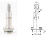 ricambio elettrovalvola ode 3 vie, canotto 13mm e pistoncino, 1/8, BDA24VDC, viton, ricambio universale 3 vie,