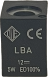 bobina elettrovalvola ode LBA05012CS 12V DC 5w RLBA05012CS CE LBA 5W 12VDC ED100