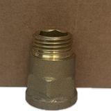 manicotto ottone maschio femmina 1/2 pollice