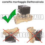Elettrovalvola 12v 1/2 mezzo pollice normalmente aperta viton/fkm 0,2-16bar 70lt/m