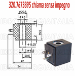 solenoide bobina elettrovalvola ode BDV08230AY 11W ED100% 230/240V UL