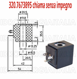 solenoide bobina elettrovalvola ode BDV08230AY 11W ED100% 230/240V UL