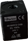 Bobina elettrovalvola Parker, 481865C2 D5B, 9W 24vdc c.c.