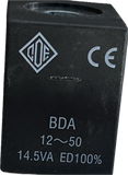 solenoide ode 12vac, bobina elettrovalvola ode BDA08012AS, RBDA08012AS 8w 14,5VA 12VAC, ed100,