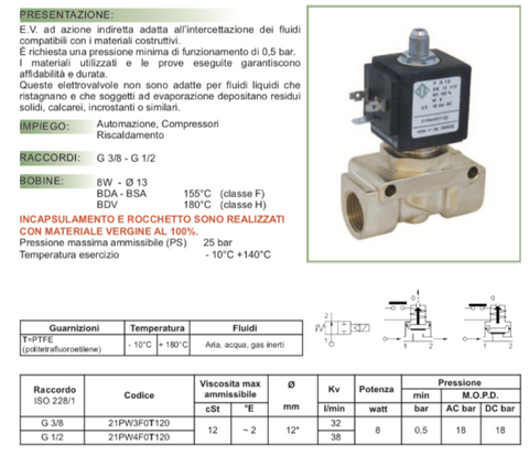 Elettrovalvola 220v Elettrovalvola Acqua 220v AC 220 / 240V Valvola Solenoide A 2 Vie, G3 / 4 Filettatura N / C Elettrovalvola Per Acqua Normalmente Chiusa Elettrovalvola Lavatrice - Foto 1