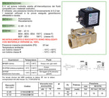 Elettrovalvola acqua aria co2 azoto 3/8" normalmente aperta ode 21WA3Z0B130 - Idroenergiaitalia Elettrovalvole ode