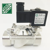 droenergiaitalia lecce elettrovalvola acciaio inox 316 3/4 membrana teflon ptfe 21X3KT190 12v 220v 24v 110v 48v (scegliere nel menu a tendina) prodotti chimici alte temperature acqua surriscaldata 180 gradi massimo - portata 120 litri al minuto - pressione differenzial di funzionamento 0,5 - 10 bara - pressione massima ammissibile 22 bar - Idroenergiaitalia Elettrovalvole ode acl camozzi