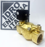Elettrovalvola ODE 3/4" 21w3zb190 comando indiretto, normalmente aperta per prodotti compatibili con ottone e nbr. acqua, aria compressa, azoto, co2 12v 24v 110v 220v