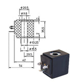 idroenergiiitalia bobina solenoide magnete elettromagnete per elettrovalvola ode 8w 24v dc corrente continua ricambi elettrovalvole idroenergiaitalia ode ceme parker camozzi pneumax